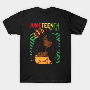 Juneteenth Melanin Queen T-Shirt